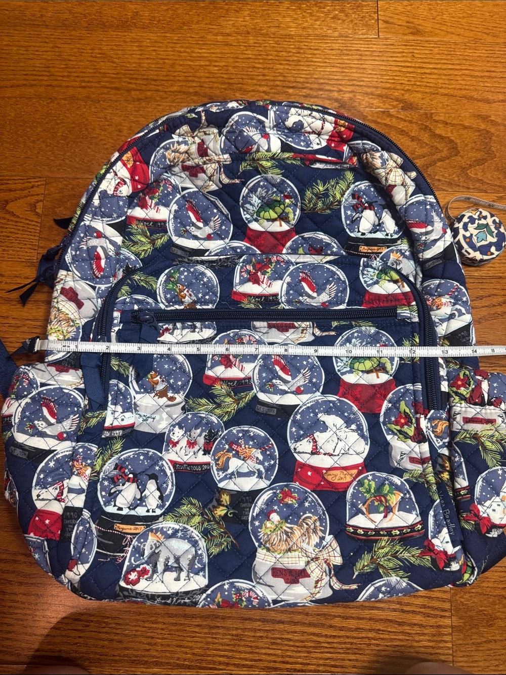 Vera Bradley Campus backpack Quilted Snow Globe motif Print - Picture 4 of 11